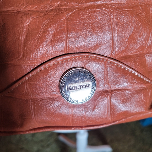 Koltov Handbag Shoulder Bag Textured Cinnamon Color - Picture 3 of 7